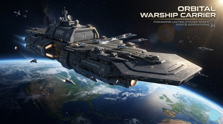 space force orbital warship carrier